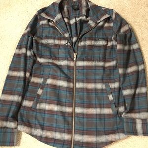 Oakley zip up flannel